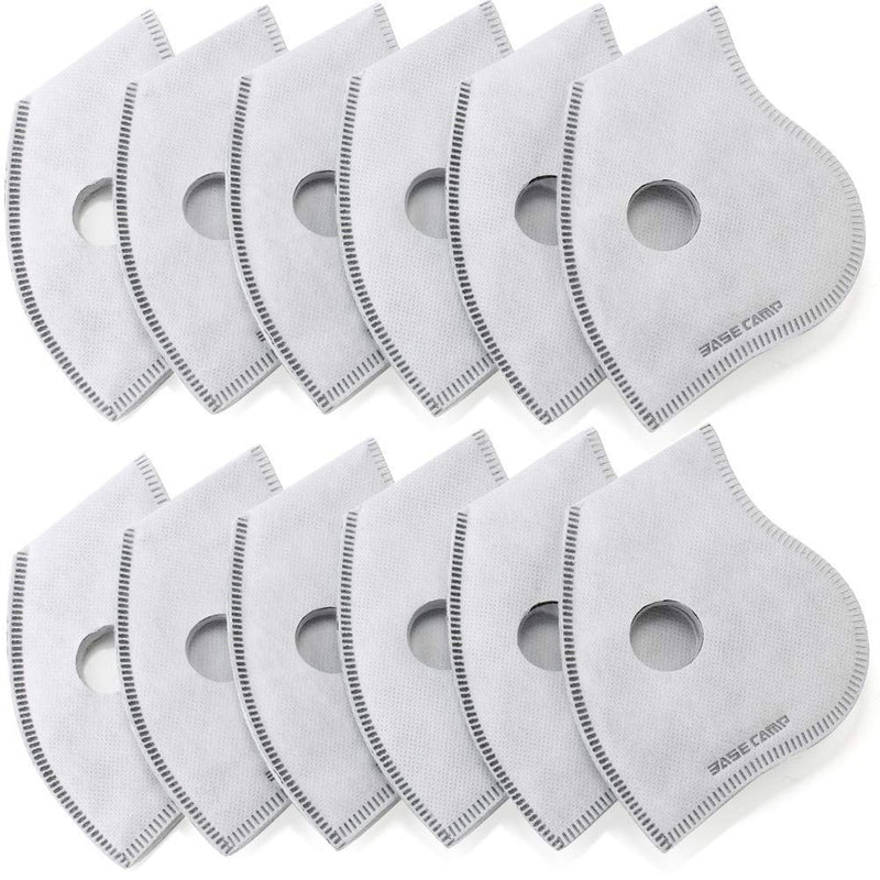 [Australia] - BASE CAMP Activated Carbon Replacement Filters Only for M PRO, M Plus or M Cross Mask,N Plus Mask (12filter) 12filter 