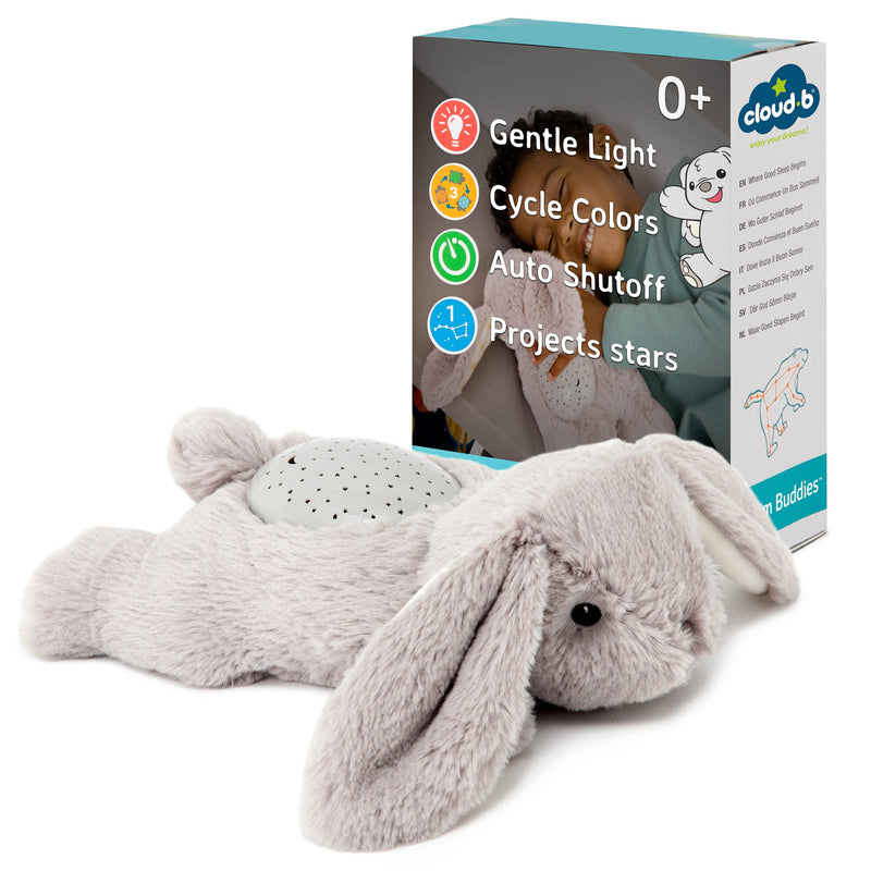 [Australia] - Cloud b Calming Mini Nightlight Star Projector | Gentle Brightness | 3 Colors | 1 Constellation | Auto-Shutoff | Dream Buddies Benny The Bunny 