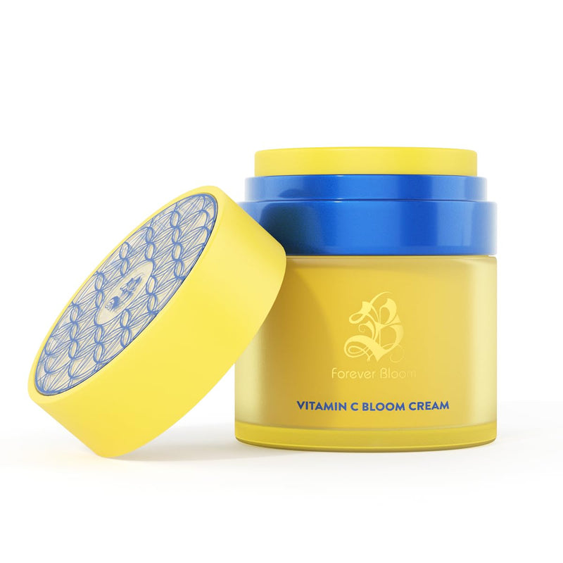 Forever Bloom Vitamin C Bloom Cream - Luxury Vitamin C Moisturizer for Dry Skin, hydrating facial cream with vitamins A, E, C