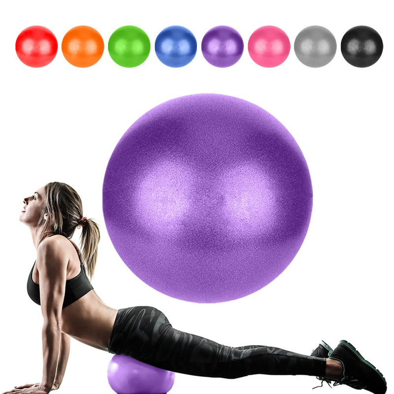 [Australia] - Small Pilates Ball, Therapy Ball, Mini Workout Ball, Core Ball, 9 Inch Small Exercise Ball, Mini Bender Ball, Pilates, Yoga, Workout, Bender, Core Training and Physical Therapy, Improves Balance 1Purple Ball 