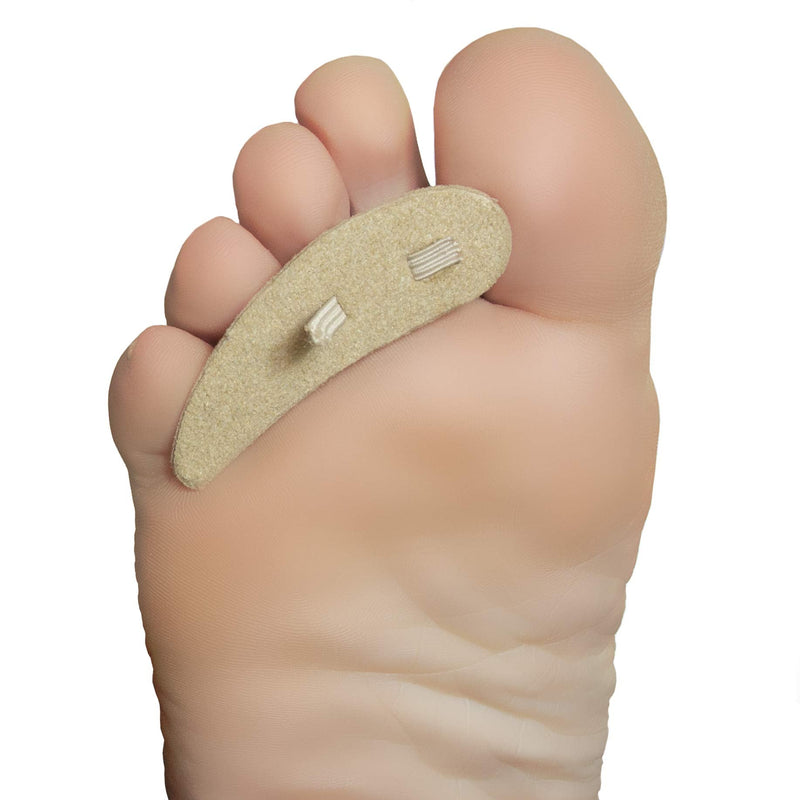 [Australia] - Steins Hammer Toe Crest Cushion and Buttress Pad Reduces Pressure from Calluses and Hammer Toes, Large Right, Beige, 3 Count 
