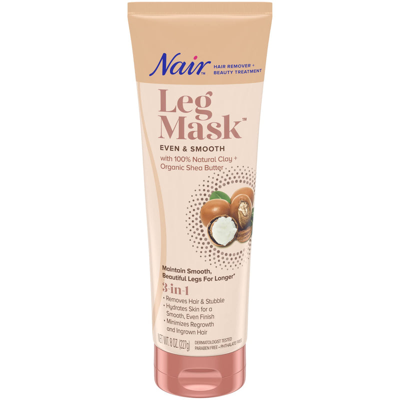 [Australia] - Nair Hair Remover & Beauty Treatment, Leg Mask, Even and Smooth Shea Butter, 8.0oz 