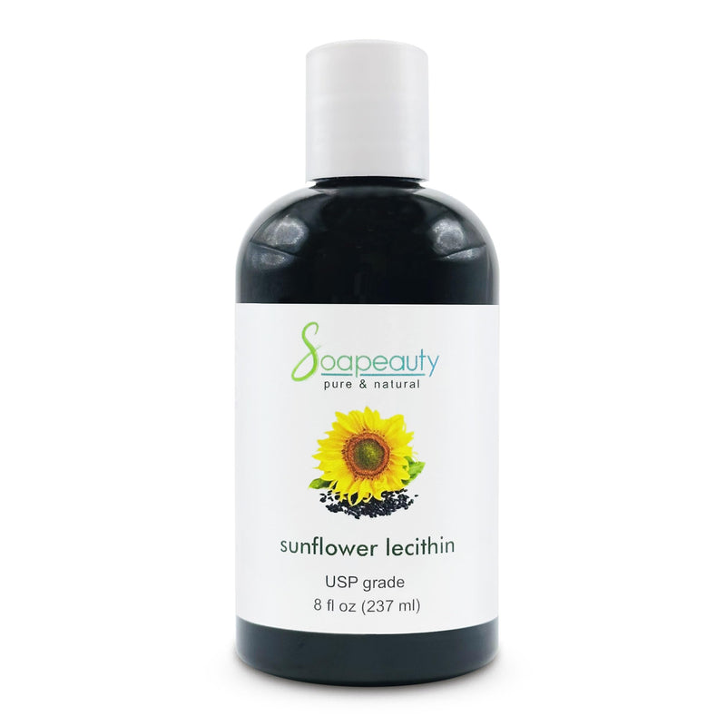[Australia] - SUNFLOWER LECITHIN Liquid Oil | Cold Pressed Unrefined | USP Grade Unbleached 100% Pure Natural Sunflower Lecithin Oil | Skin Moisturizer, Soap Making, Lotion | 8 fl oz 8 Fl Oz (Pack of 1) 
