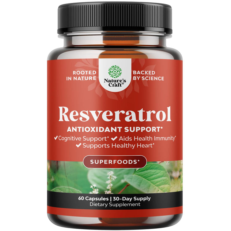 Youthful Trans Resveratrol Supplement - Resveratrol Capsules with AMPK Activator for Cellular Health & Vitality - AMPK Metabolic Activator for Metabolism Boost & Cellular Efficiency - 60 Count