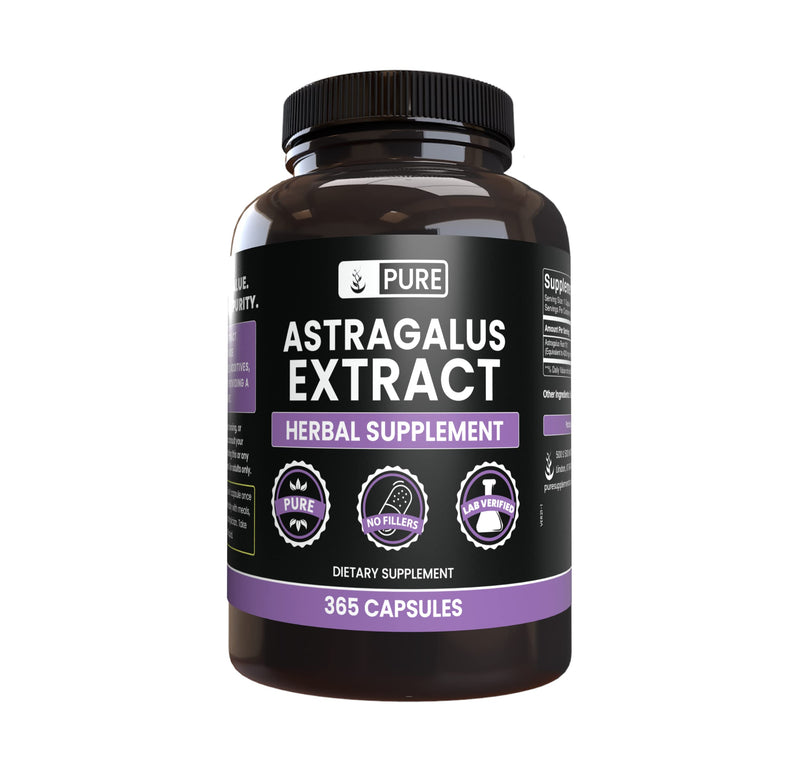 [Australia] - Pure Original Ingredients Astragalus (365 Capsules) No Magnesium Or Rice Fillers, Always Pure, Lab Verified 365 Count (Pack of 1) 