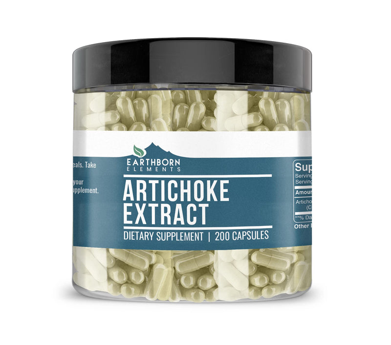 [Australia] - Earthborn Elements Artichoke Extract 200 Capsules, Pure & Undiluted, No Additives 200 Count (Pack of 1) 
