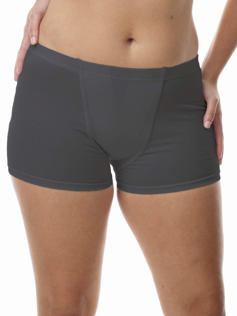 [Australia] - Vulvar Varicosity and Prolapse Support Boy-Leg Brief with Groin Compression Bands - 523 Medium Black 