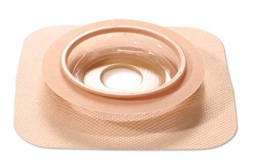 [Australia] - ConvaTec 421040 Natura Durahesive Skin Barrier with Mold to Fit Opening, Hydrocolloid Tape Collar, 2-1/4" Accordion Flange, 7/8" to 1-1/4" Stoma Opening, Tan, Pack of 10 