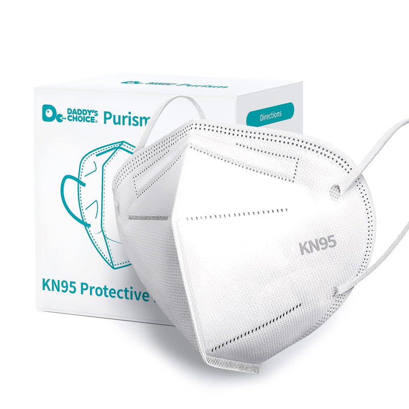 [Australia] - Daddy's Choice KN95 Purism Face Mask, 5-Layer, White, Pack of 20 
