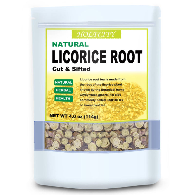 [Australia] - Natural Licorice Root, Cut & Sifted, 4.0oz(114g), 100% Licorice Herbal Root 