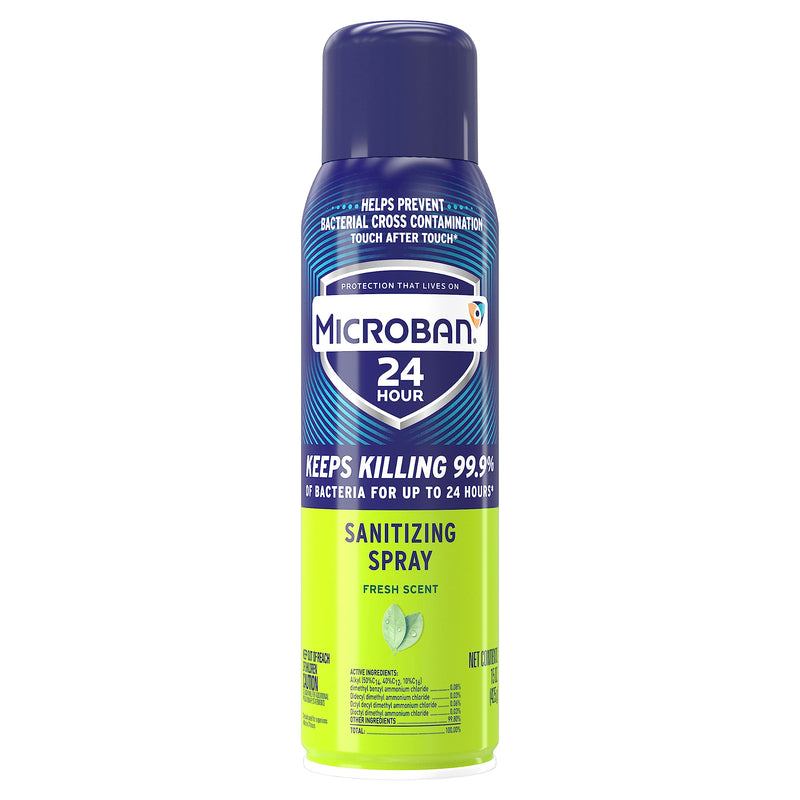 [Australia] - Microban 24 Hour Disinfectant Sanitizing Spray, Fresh Scent, 15oz 