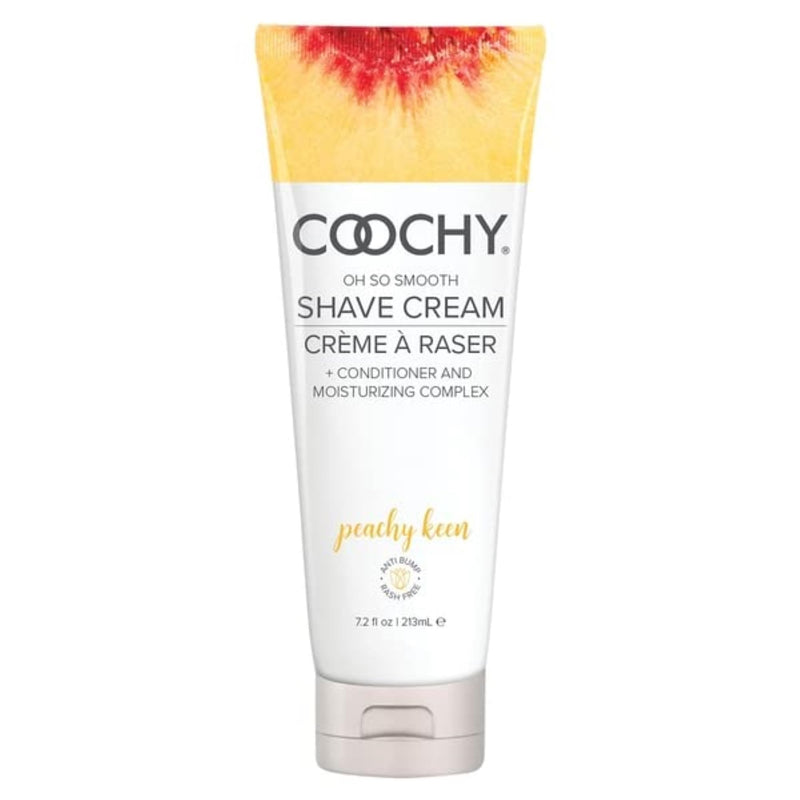 Coochy Shave Cream - Moisturizing Shave Lotion - Gentle Intimate Shaving Cream - For Bikini Area, Underarms, Legs & More - Rash-Free, Hydrating Formula - Peachy Keen, 7.2 oz 7.2 Fl Oz (Pack of 1)