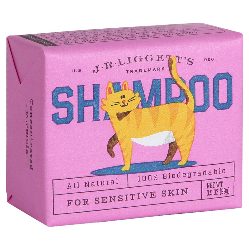 J·R·LIGGETT'S Cat Hair Shampoo Bar Great for Sensitive Skin | Relieves Dry, Itchy Skin | Hypoallergenic Formula and Biodegradable | 100% Detergent-Free, 100% Ecologically Correct, Non-GMO, 3.5 oz. Cat Shampoo Bar - PawsPlanet Australia