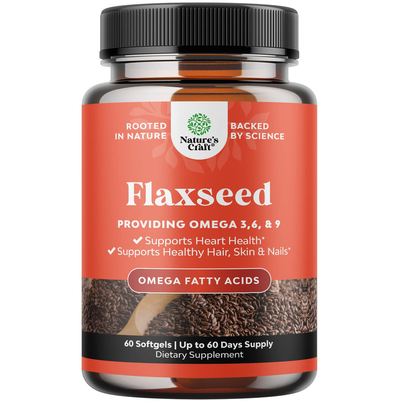 [Australia] - Flaxseed Oil 1000mg Softgels - High Potency Flax Seed Oil Softgels for Heart Health Digestion and Brain Support - Cold Pressed Organic Flaxseed Oil Softgels Providing Plant Based Omega 3 6 9 