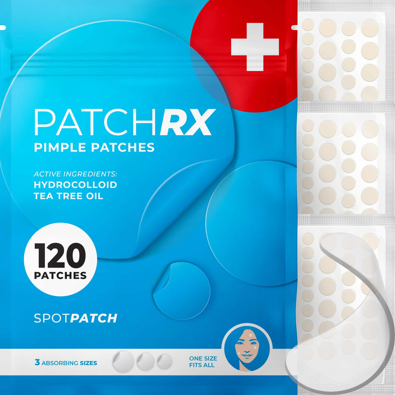 [Australia] - KEYCONCEPTS Pimple Patches for Face (120 Patches), Hydrocolloid Acne Patches with Tea Tree Oil, Pimple Patch Pimple Stickers - Hydrocolloid Patch Acne Dots - Acne Pimple Patches For Face - Zit Patches Hydrocolloid and Tea Tree 1 Count (Pack of 120) 