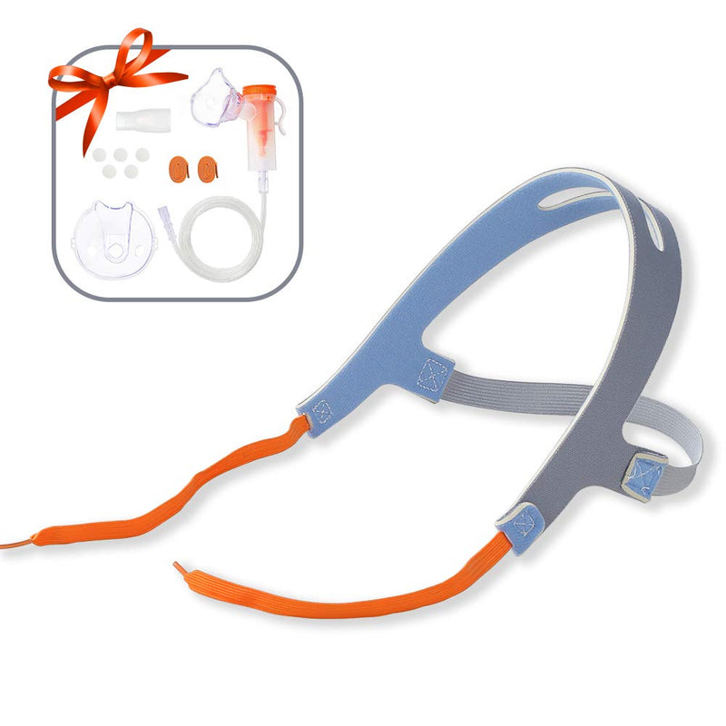 [Australia] - Mask Holder, No-Slip Secure Mask Strap for Cool Mist Inhaler, Comfortable Adjustable Head Straps Kit for Children and Adults 