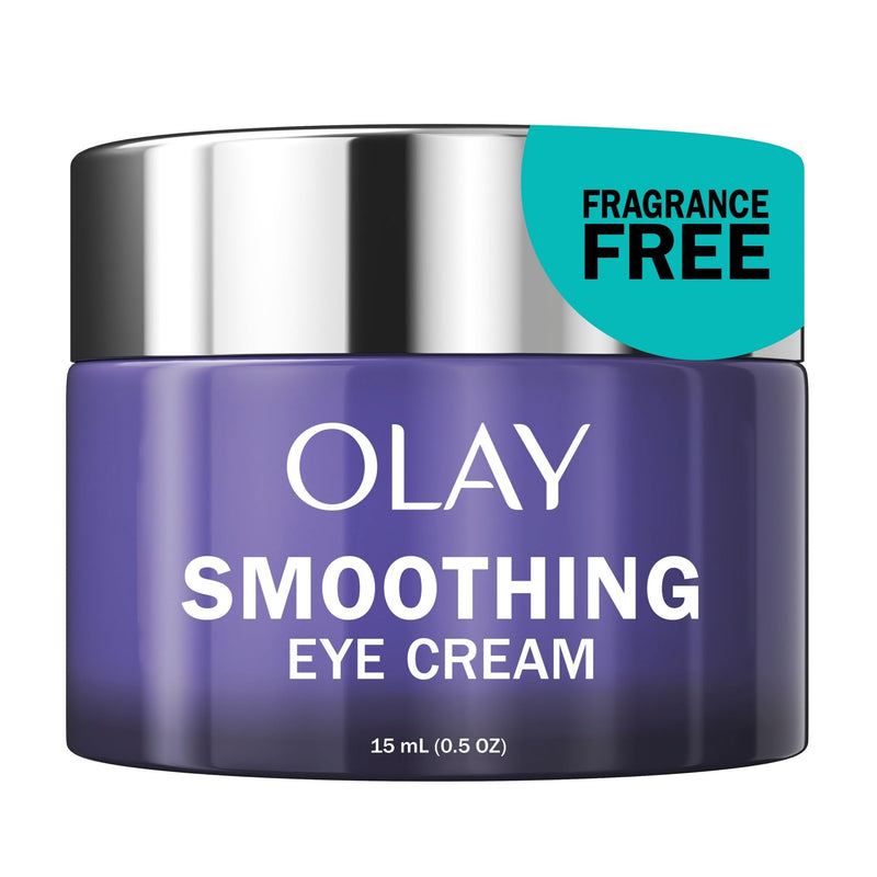 Olay Retinol 24 Night Smoothing Eye Cream, Fragrance-Free Hydrating Under Eye Treatment with Vitamin B3 and Retinol Complex for Fine Lines, Wrinkles, and Smoother Looking Skin, 0.5 Fl Oz
