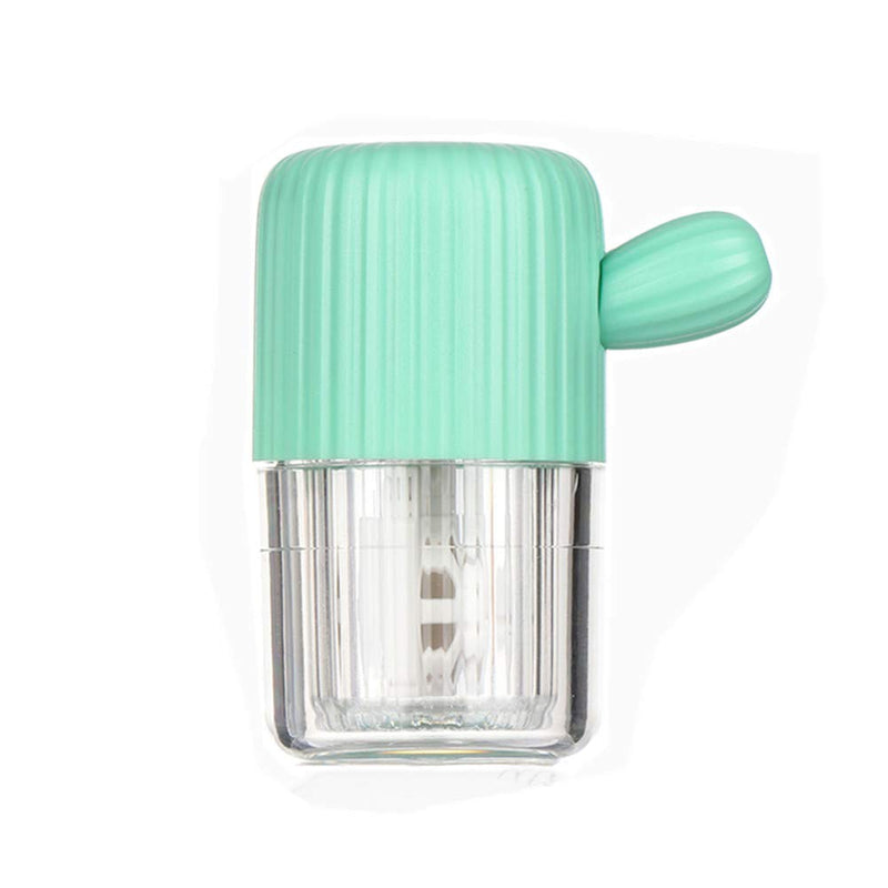 [Australia] - MUDOR Portable Contact Lens Cleaner Machine - Contact Lens Washer with Drawstring for Daily Care Fast Cleaning Soft and hard Contact Lenses (Rhine Green) Rhine Green 