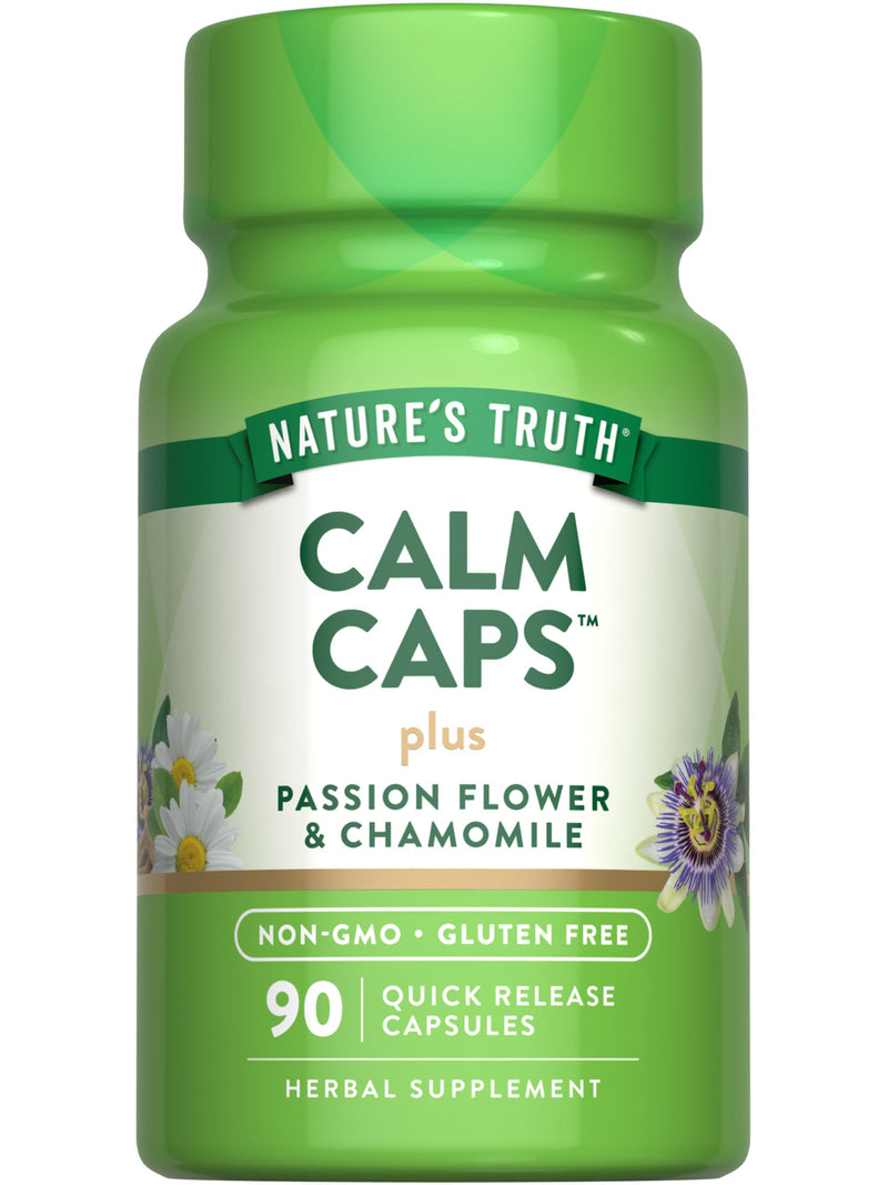 [Australia] - Nature's Truth Calm Caps | 90 Capsules | with Passion Flower and Chamomile | Non-GMO, Gluten Free Supplement 
