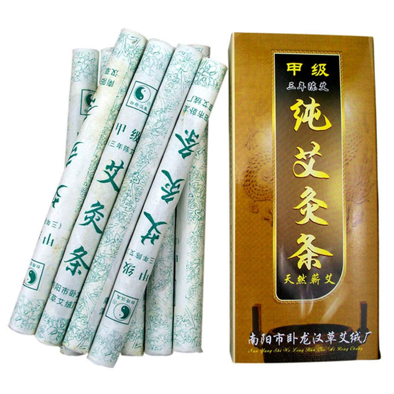 [Australia] - Moxa Sticks Natural Mugwort Rolls Pure Handmade 3-Years Purity Wormwood for Moxibustion Ôºà10 per BoxÔºâ 