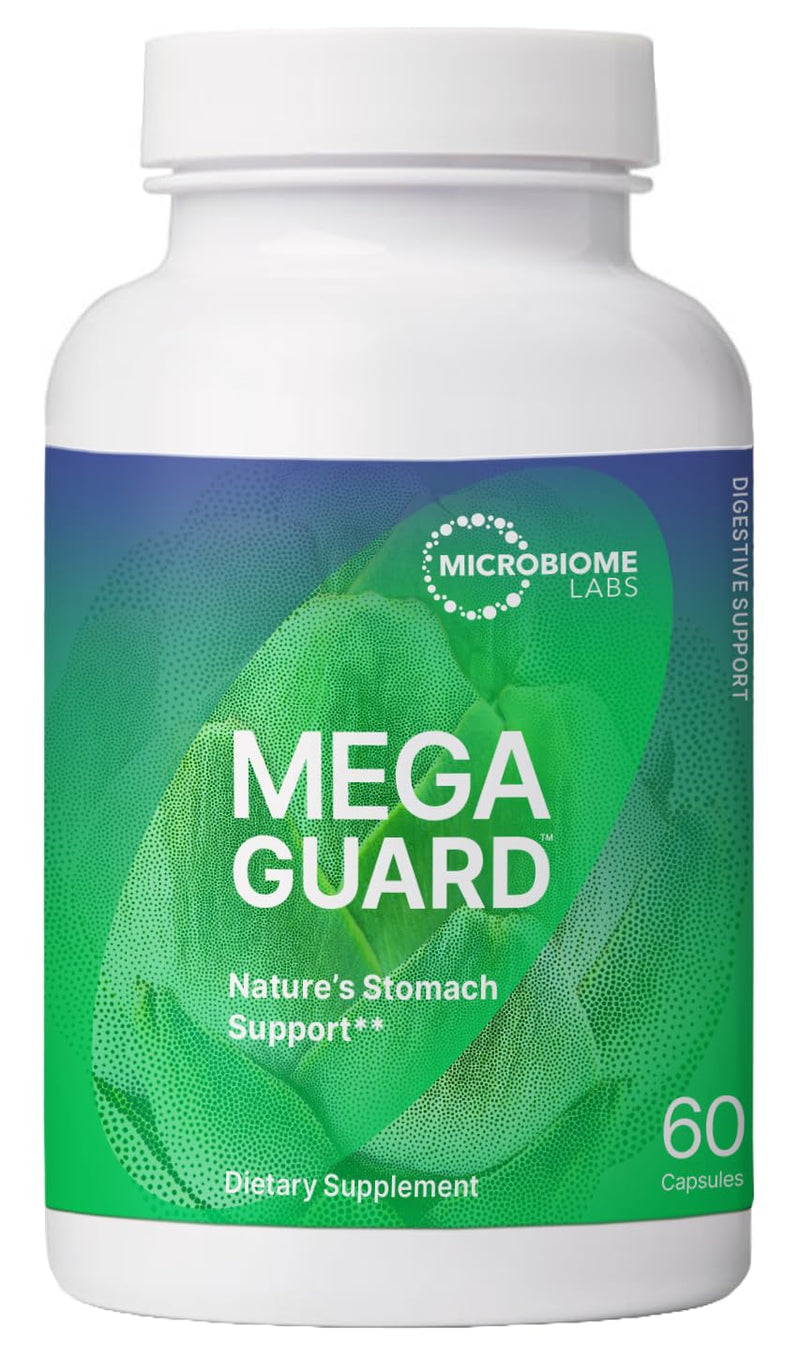 [Australia] - Microbiome Labs MegaGuard - Artichoke Leaf + Ginger Extract to Support Digestive Health - Daily Gut Health Supplement for Occasional Bloating Relief (60 Capsules) 