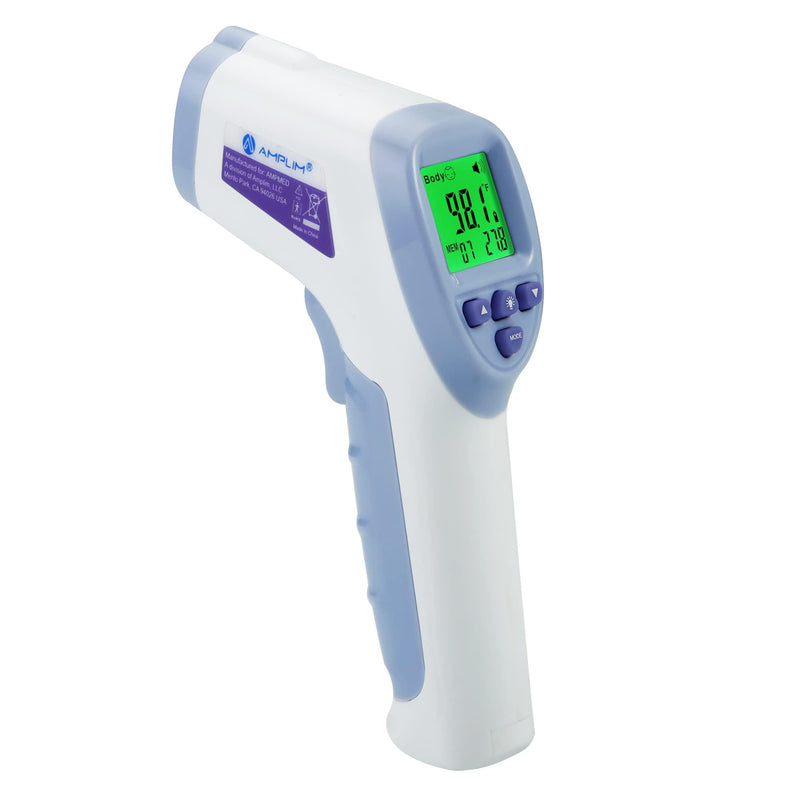 [Australia] - Amplim Digital Forehead Thermometer for Kids, Adults, and Babies - Touchless, Non-Contact Fever Thermometer with Temporal Head Function - No-Touch Thermometer for Accurate Temperature - FSA/HSA 