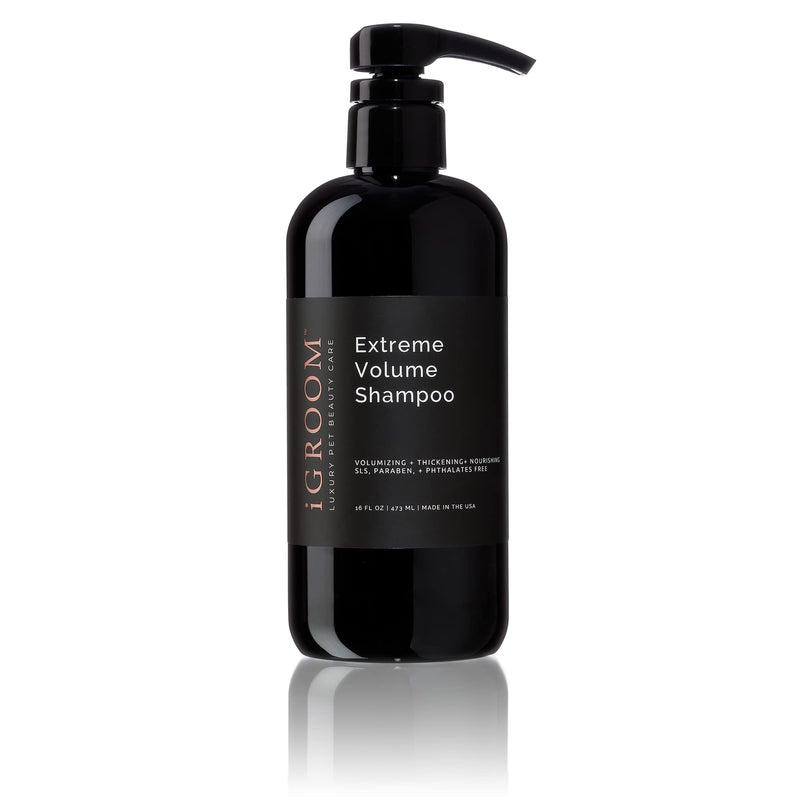 iGroom Extreme Volume Dog Shampoo, Luxury Pet Beauty Care, Adds Body and Volume, Repairs Damage, Made in USA, 16 oz - PawsPlanet Australia