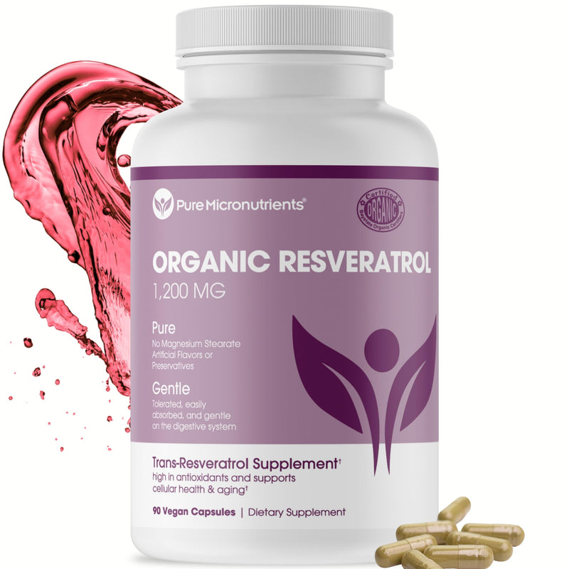 [Australia] - Organic Resveratrol Supplement 1200mg - Extra Strength Formula for Anti Aging, Heart & Immune Health - 90 Vegan Capsules with 99% Trans-Resveratrol, Green Tea Leaf & Black Pepper 90 Count (Pack of 1) 