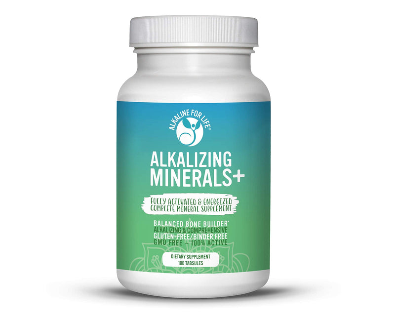 Alkaline for Life Alkalizing Minerals+ pH Multimineral, 100 Tabsules | Bioavailable Calcium, Magnesium and Potassium in Citrate, Malate and Glycinate; Supports pH Balance; No Fillers, Non-GMO 100 Count (Pack of 1)