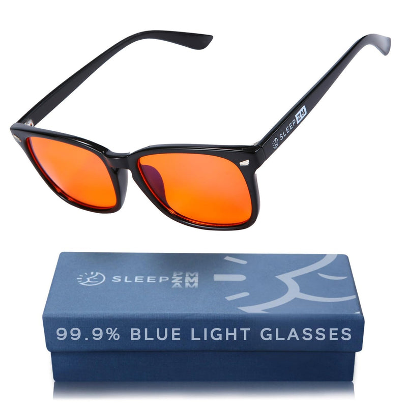 [Australia] - Blue Light Blocking Glasses for Women + Men - Better Sleep + Anti Eye Strain Protection - Computer Screens & Gaming B1 Black A1 Night-Max Orange 