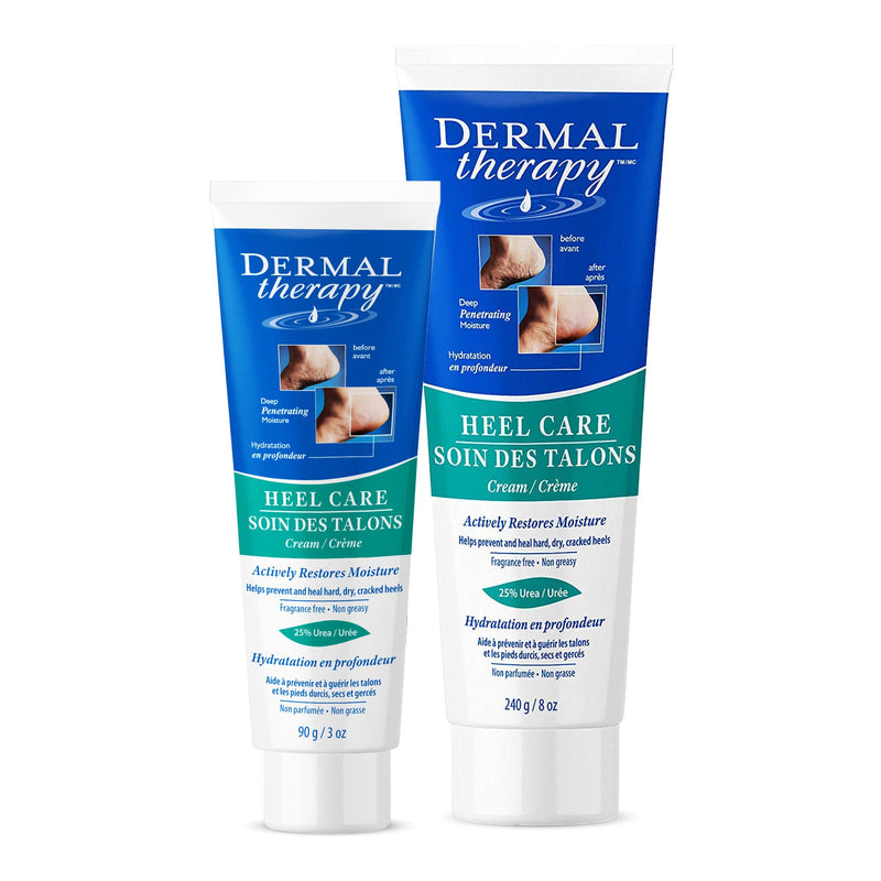 [Australia] - Dermal Therapy Heel Care Cream - Moisturizing Treatment that Repairs and Heals Dry, Rough, Cracked Heels and Feet | 25% Urea and 6% Alpha Hydroxy Acids (3oz+8oz Bundle) 5.5 Fl Oz (Pack of 2) 