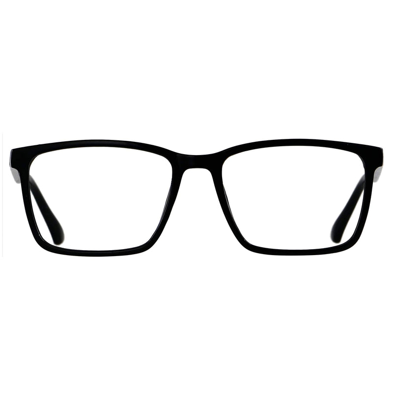 [Australia] - ANDWOOD Blue Light Blocking Glasses Men Women Computer Filter Large Frame Bluelight Blocker Anti Blue Ray Lightweight AR002 Black | Anti-blue Light Lens 