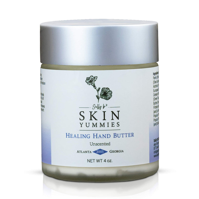 [Australia] - Sally B’s Unscented Hand Lotion for Dry Hands - Non-toxic Dry Cracked Hands Repair for Severely Dry Hands/Redness Relief/Shea Butter/Jojoba and Olive Oil/EWG Verified/ 4 oz (unscented) 