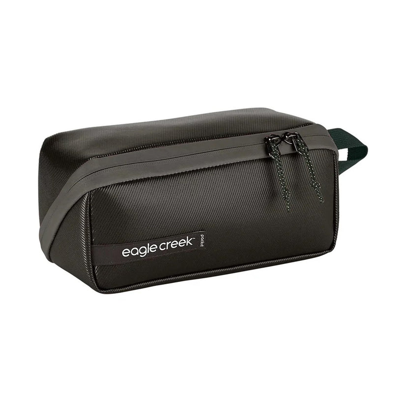 Eagle Creek Pack-It Gear Dopp Kit, Weekend Getaway Travel Pouch, Rush Blue | Durable, Water-Resistant Toiletry Bag, Strong Zippers, Easy to Carry Handle, Luggage Organizer Black
