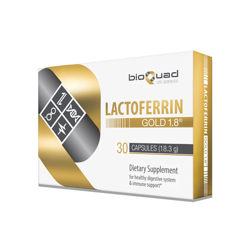 Lactoferrin Gold 1.8 - for Immune Support, Digestive Health, and Iron Absorption - Lactose-Free, Gluten-Free, Non-GMO (30 Count) 30 Count (Pack of 1)