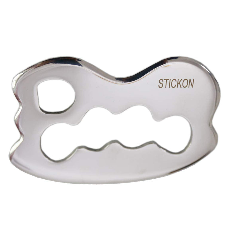 [Australia] - STICKON Stainless Steel Gua Sha Scraping Massage Tool IASTM Tools Great Soft Tissue Mobilization Tool (STICKON-01) 