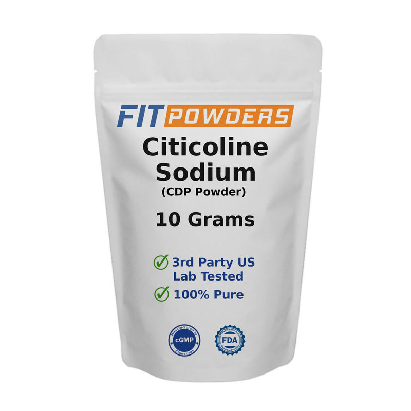 [Australia] - Citicoline Powder, CDP Choline Powder 10g 100% Pure with Scoop, Cognitive Supplement for Memory and Learning (10 Grams) 0.35 Ounce (Pack of 1) 