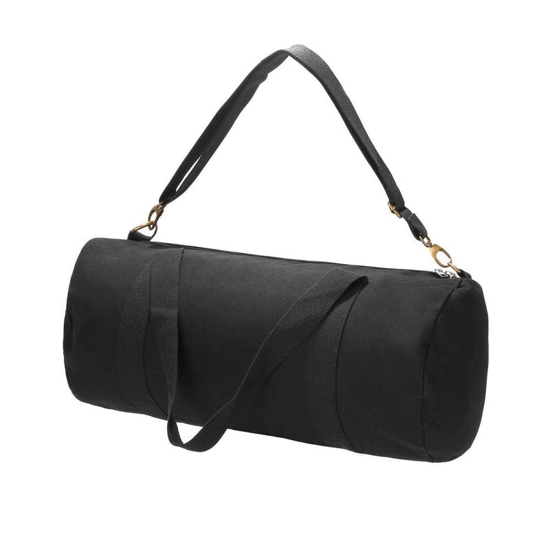 Heavy Duty Military And Army Cargo Style 100% Cotton Canvas Shoulder Travel And Storage Duffel Bag Outback Gym Bag Carryall Duffel Tote for Men and Women Large Black
