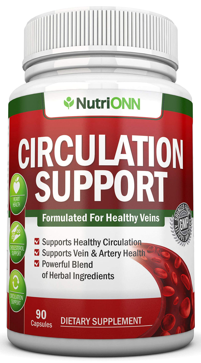 [Australia] - Blood Circulation Support - All Herbal Supplement For Healthy Blood Flow, Arteries & Veins - Promotes Leg Comfort - With Hawthorn, Niacin, L-Arginine, Butcher’s Broom, Cayenne Pepper, Horse Chestnut 