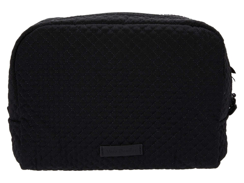 Vera Bradley Women's Microfiber Large Cosmetic Makeup Organizer Bag One Size Black