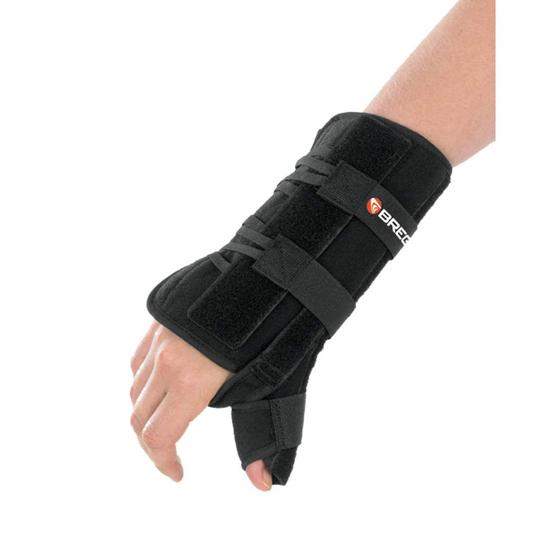 [Australia] - Apollo Wrist Brace with Thumb Spica by Breg, 8” or 10” Length (Right Wrist, 8" Length) 