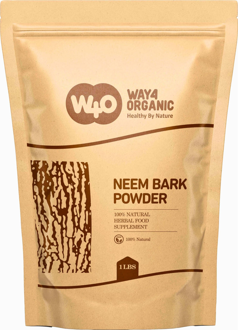 [Australia] - Neem Bark Powder 16 Oz (1 lb) - Dental and Digestion Support - Tooth Powder - Way4Organic 1 