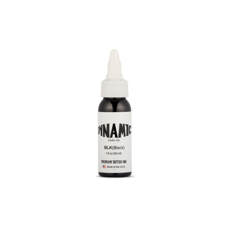 [Australia] - Dynamic Color Co. - Black Tattoo Ink, Long Lasting Vivid Color, Sterilized, Made in USA, Since 1990 (1 oz Bottle) 