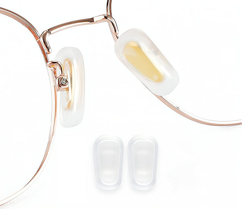 [Australia] - 5 Pairs Slip-on Nose Pads Covers,Soft Silicone Eyeglasses Nosepads Anti-slip Glasses Nose Piece,Eyewear Protective Covers Eye Pads, Nose Bridge Pads Nose Guards Eye Glasses Repair Kits Frosted White 