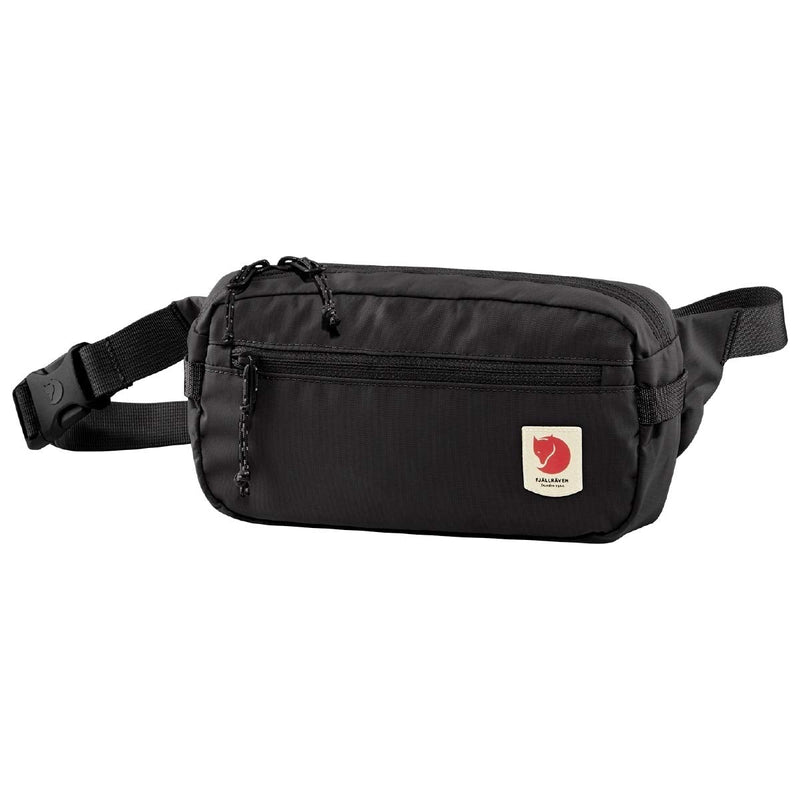 Fjällräven High Coast Hip Pack – Lightweight Waist Pack, Crossbody Sling Bag for Travel, Hiking & Everyday Use, Black One Size