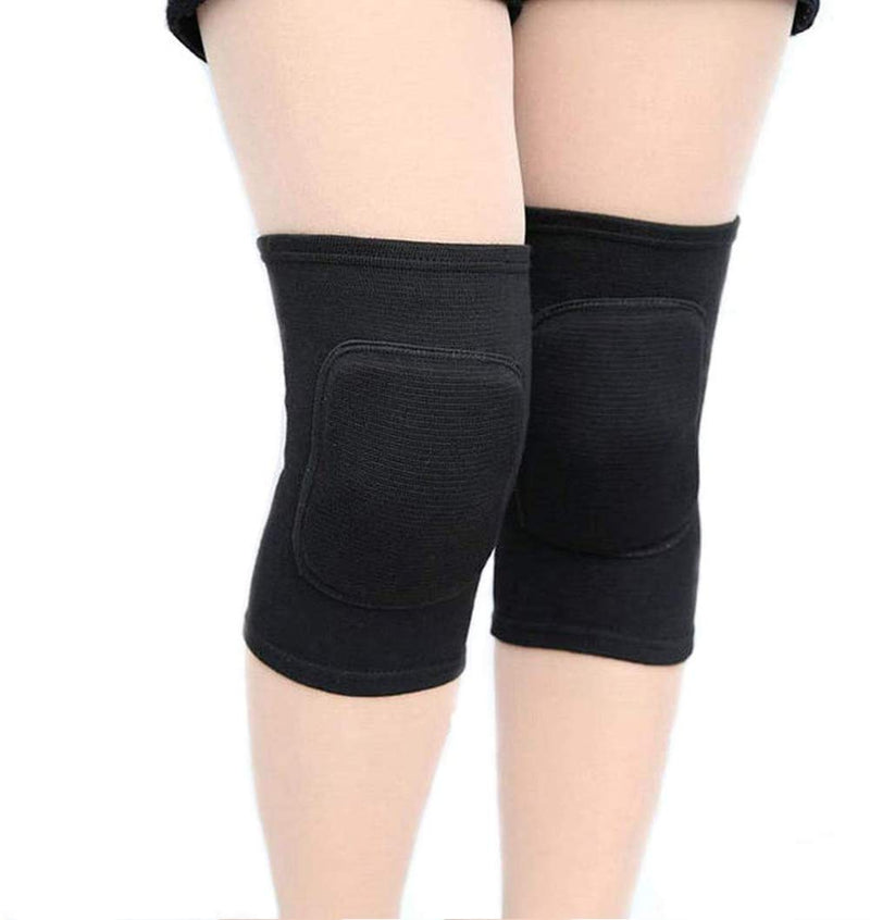 [Australia] - Volleyball Knee Pads for Dancers, Soft Breathable Knee Pads for Men Women Kids Knees Protective, Knee Brace for Volleyball Football Dance Yoga Tennis Running Cycling Workout Climbing Black Medium 