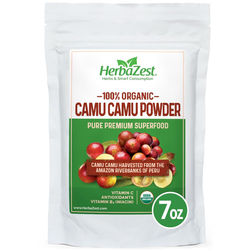 Camu Camu Powder – 7oz, Pure, Vegan & Vitamin C-Rich