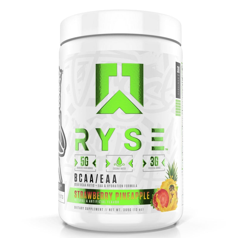 [Australia] - RYSE Up Supplements Core Series BCAA+EAA | Recover, Hydrate, and Build | with 5g Branched Chain Aminos and 3g Essential Aminos | 30 Servings (Strawberry Pineapple) Strawberry Pineapple 