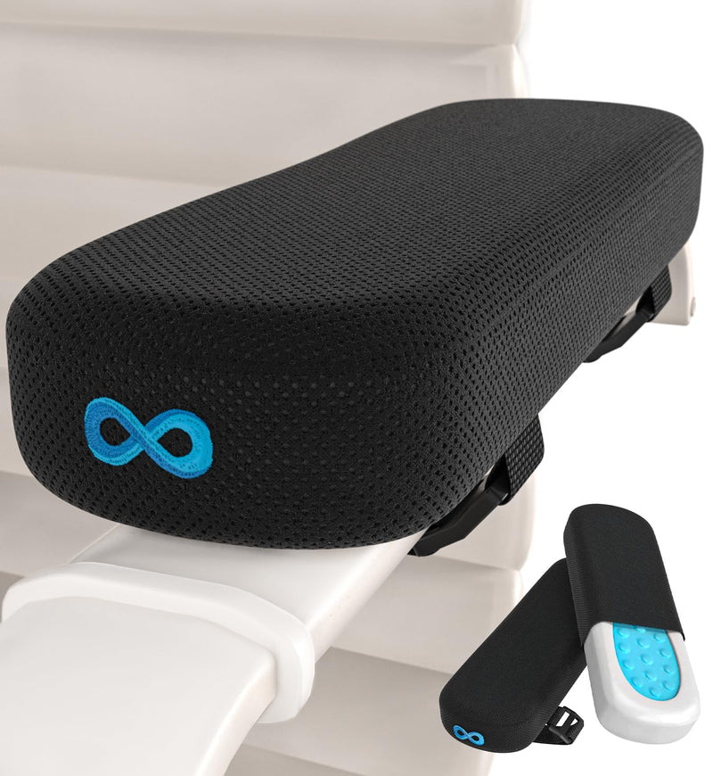 [Australia] - Everlasting Comfort Office Chair & Wheelchair Arm Pads - Cooling Memory Foam Arm Rest Cover for Desk, Gaming Chair, Wheelchair Armrest Pads 