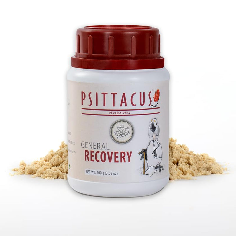 Psittacus General Recovery 100 g | Hand Feeding Formula for Sick and Injured Baby and Adult Birds, Parrots, Pigeons | Premium Food for Birds, 100% no-GMO - PawsPlanet Australia